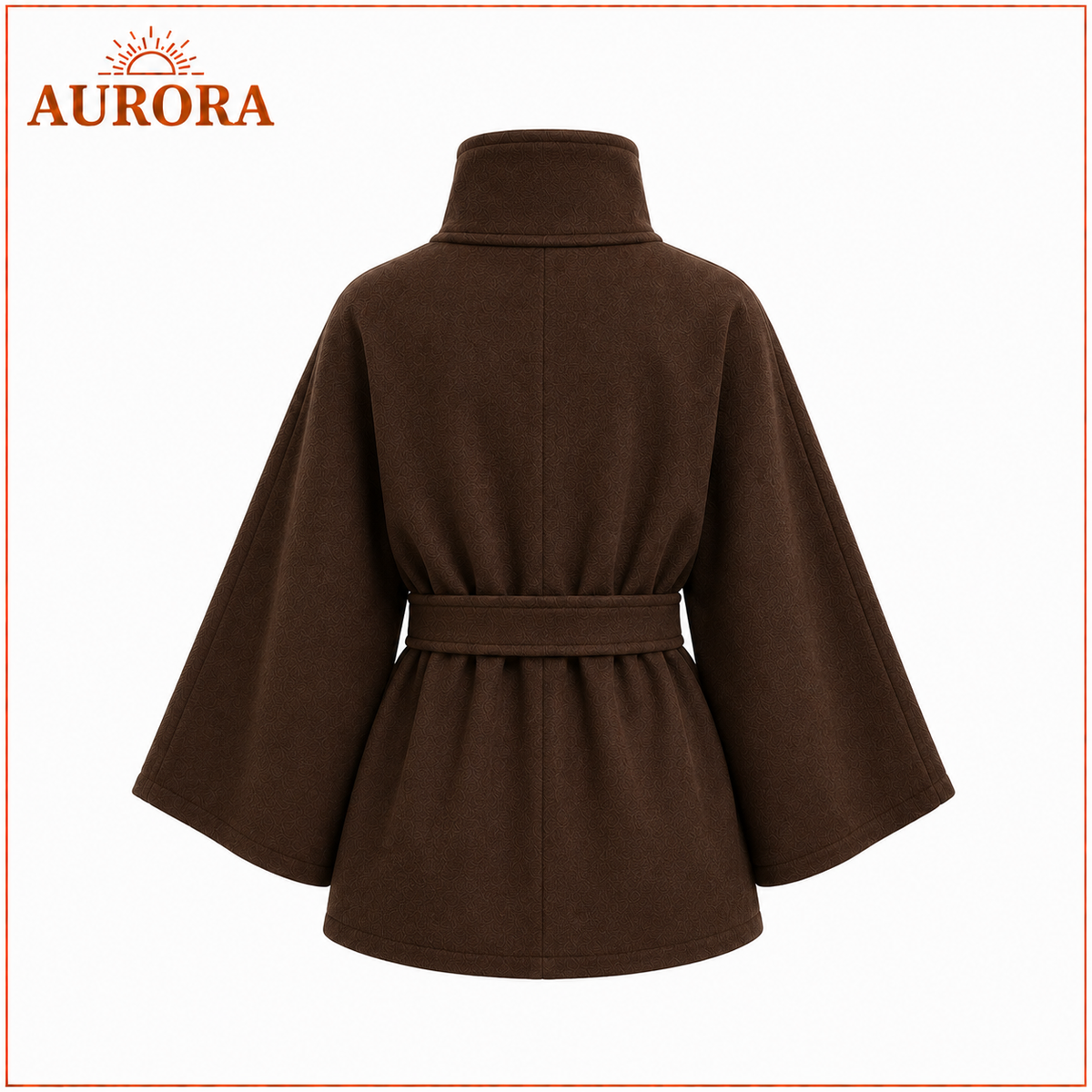 ABRIGO TIPO CAPA AURORA AJUSTABLE CAFÉ