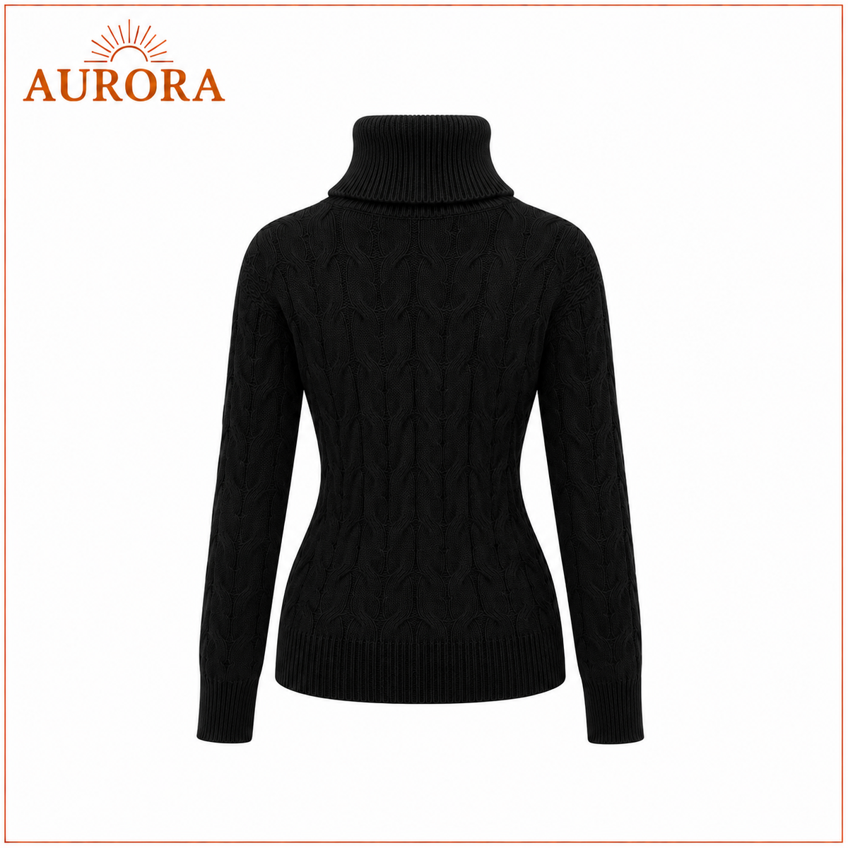 SUETER INVIERNO AURORA LANA NEGRO