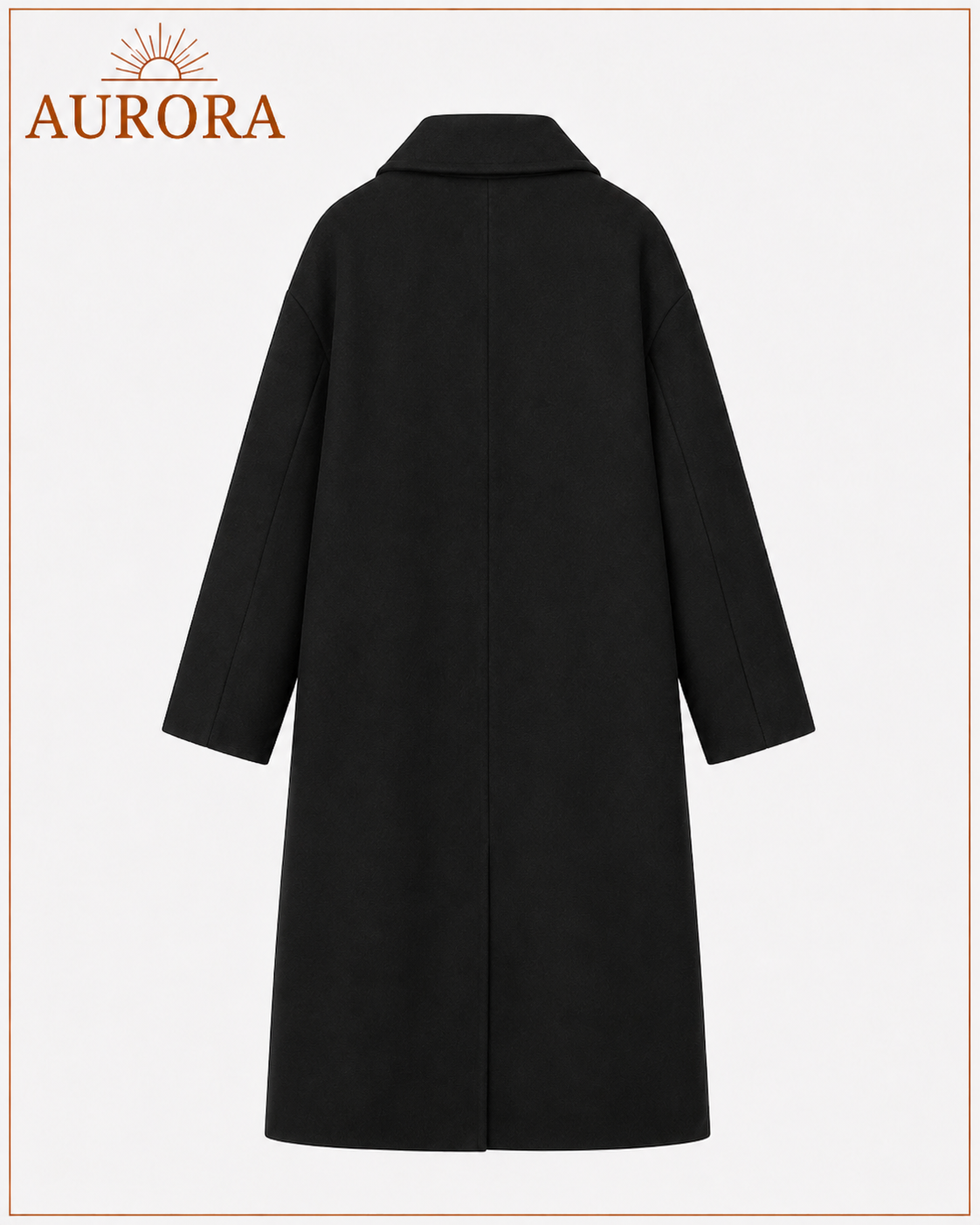 ABRIGO VICTORIA ELEGANCE AURORA CLÁSICO NEGRO
