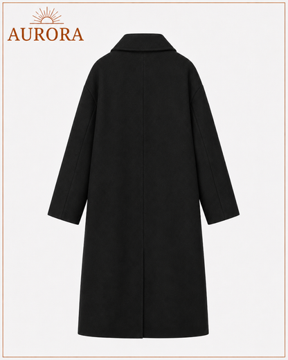 ABRIGO VICTORIA ELEGANCE AURORA CLÁSICO NEGRO