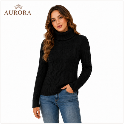 SUETER INVIERNO AURORA LANA NEGRO