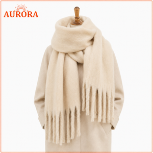 BUFANDA LANA MODERNA AURORA BEIGE