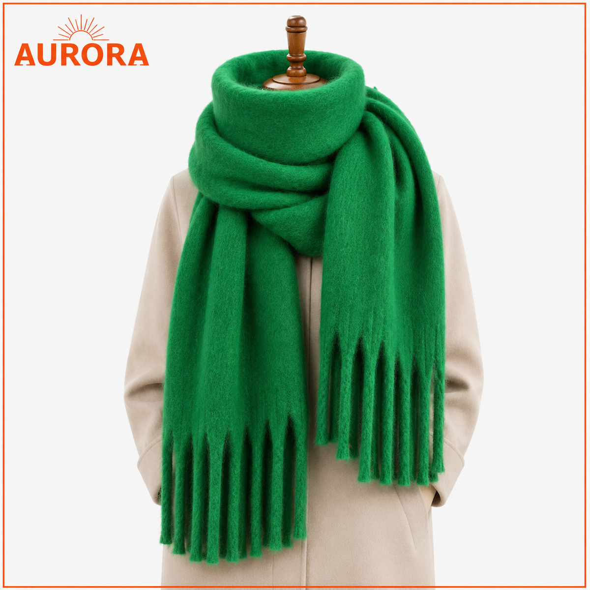 BUFANDA LANA MODERNA AURORA BEIGE