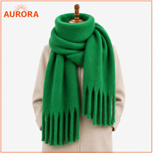 BUFANDA LANA MODERNA AURORA VERDE