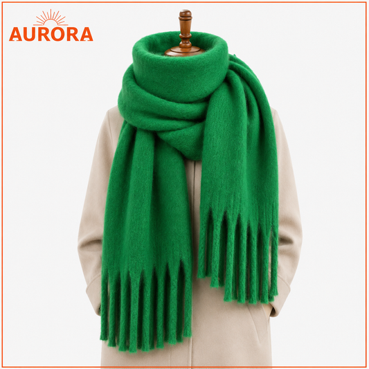 BUFANDA LANA MODERNA AURORA VERDE