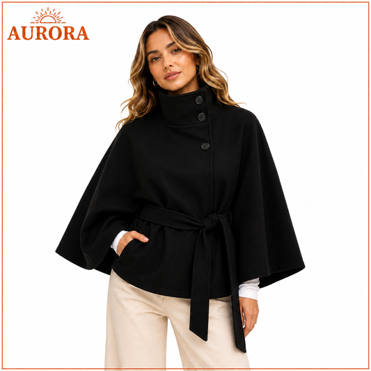 ABRIGO TIPO CAPA AURORA AJUSTABLE NEGRO