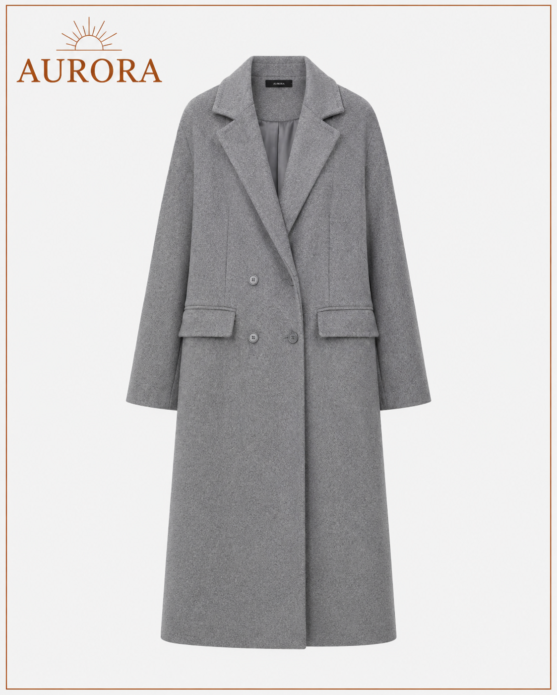 ABRIGO VICTORIA ELEGANCE AURORA CLÁSICO NEGRO