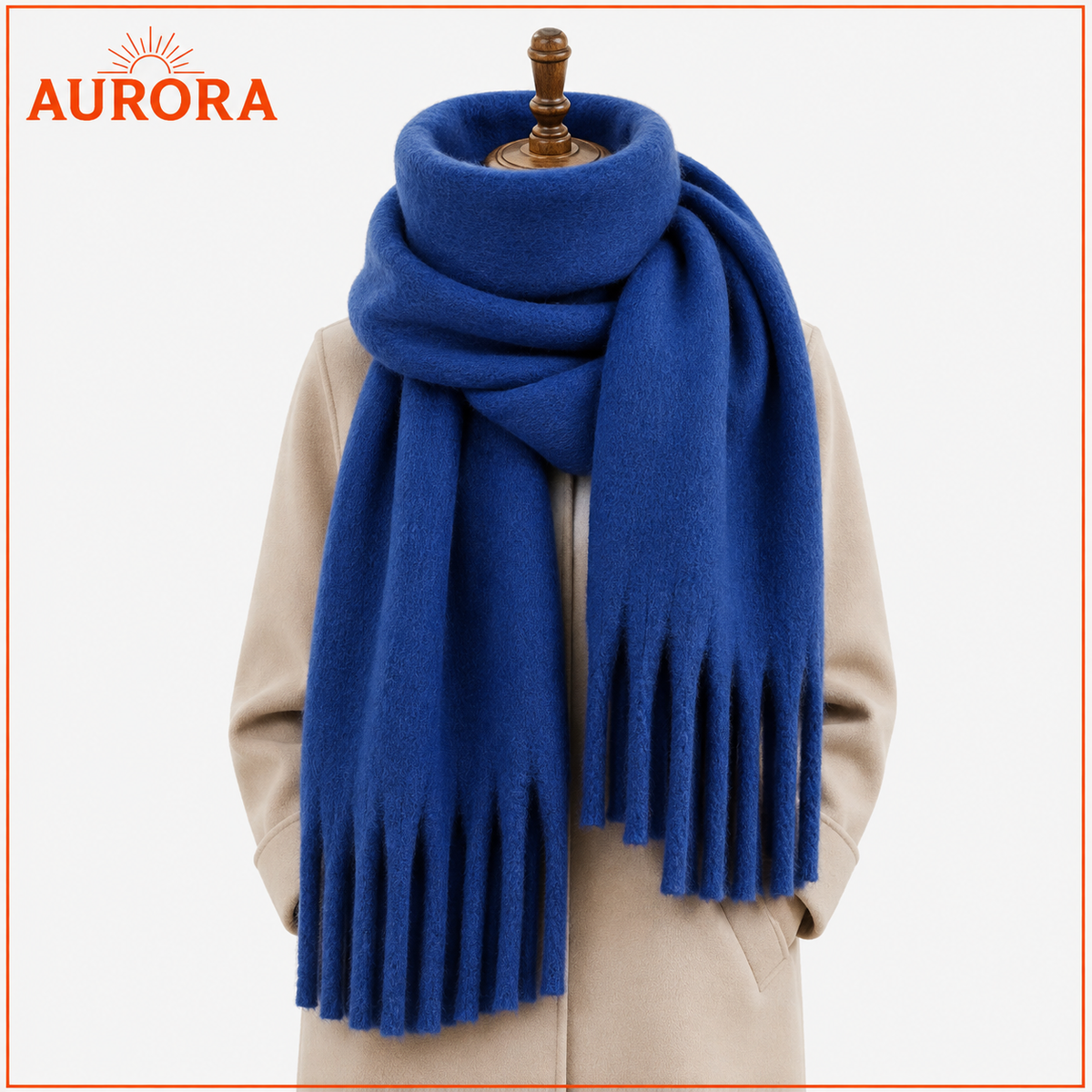 BUFANDA LANA MODERNA AURORA BEIGE