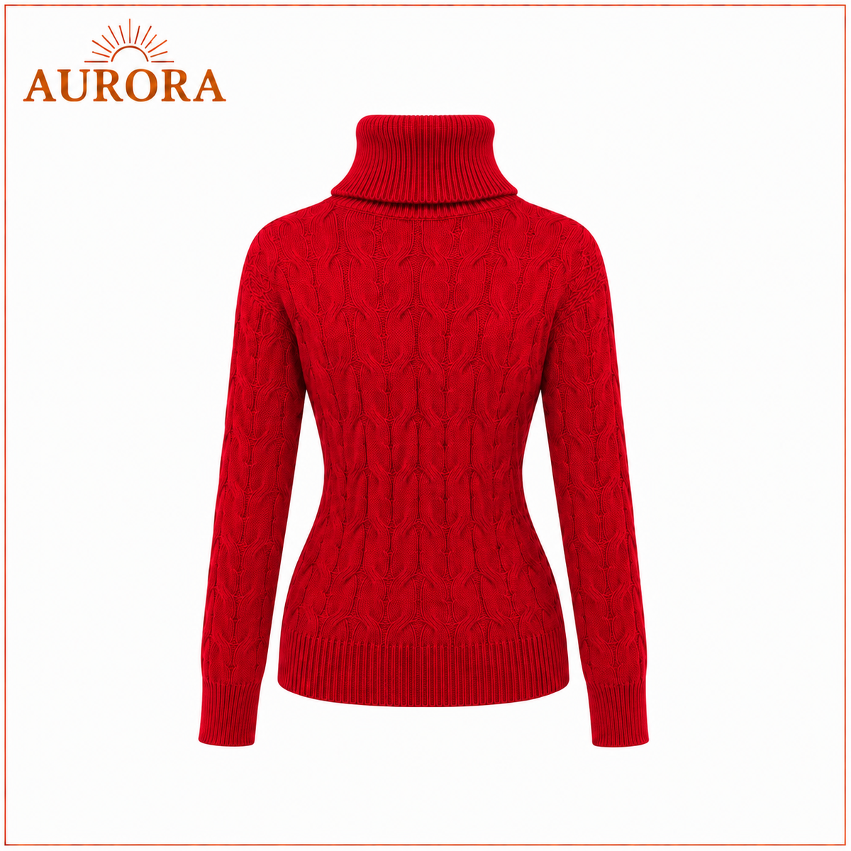 SUETER INVIERNO AURORA LANA ROJO