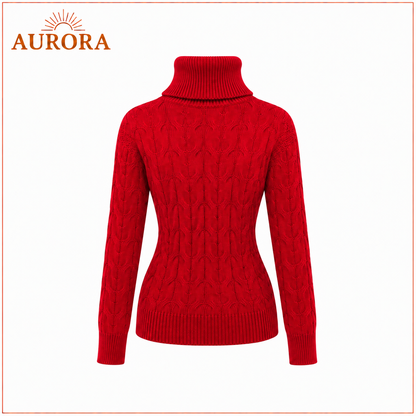 SUETER INVIERNO AURORA LANA ROJO